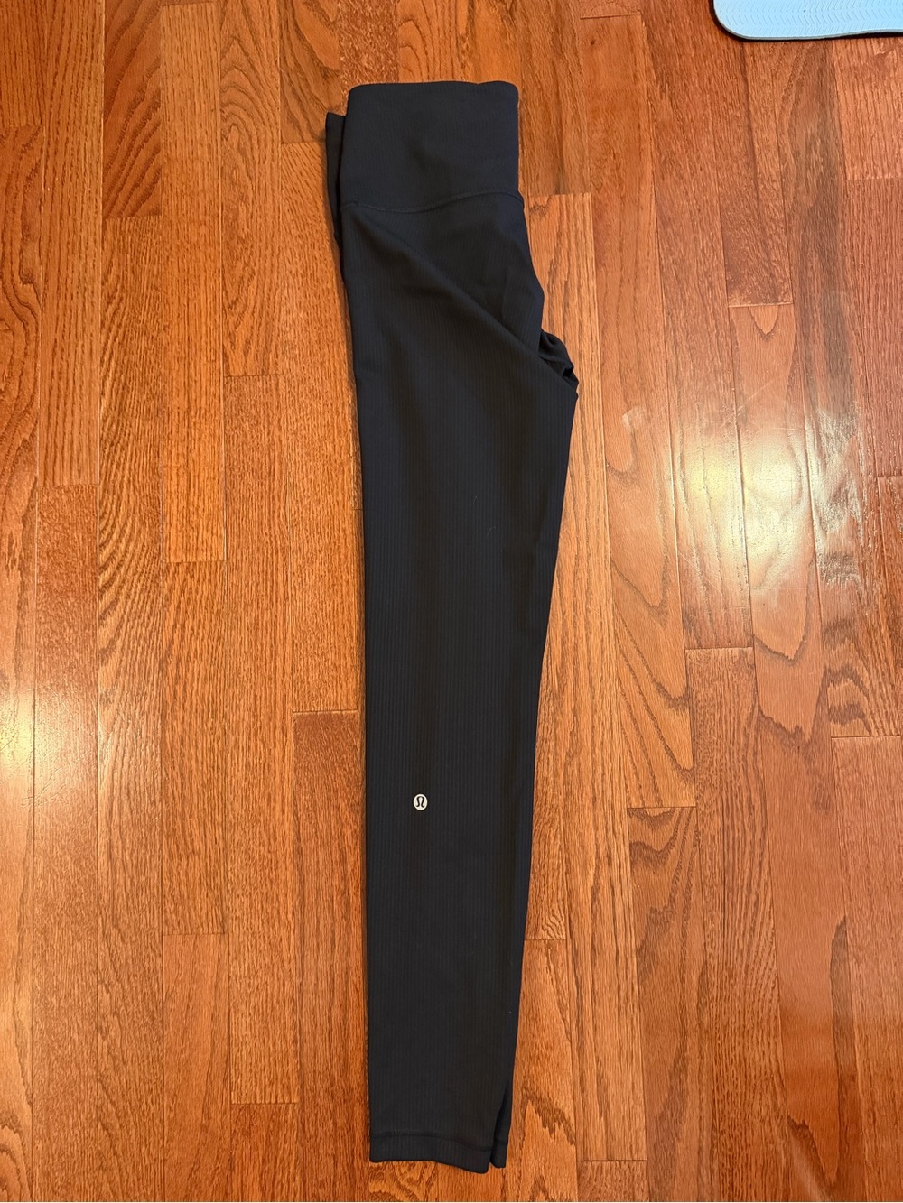 lululemon athletica Black Ribbed High-Rise Leggings